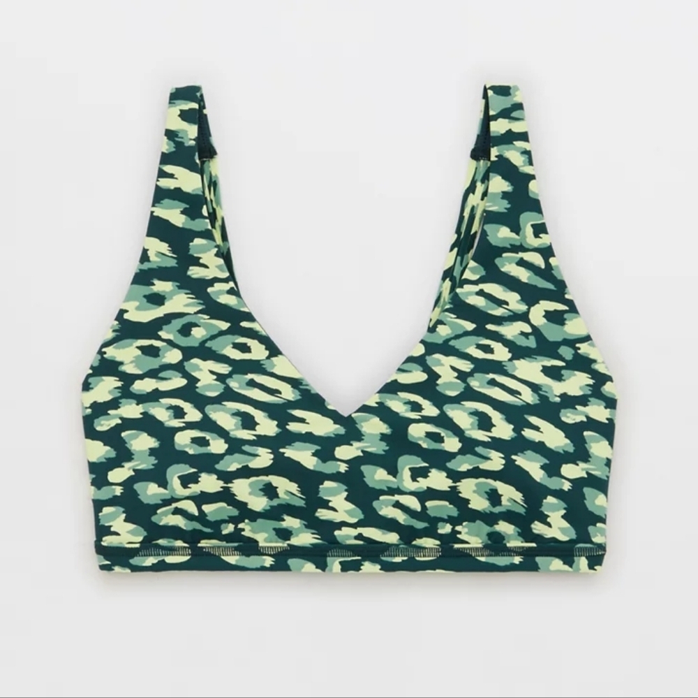 OFFLINE By Aerie 🪲 Goals Plunge Sports Bra SIZE S - Picture 4 of 8